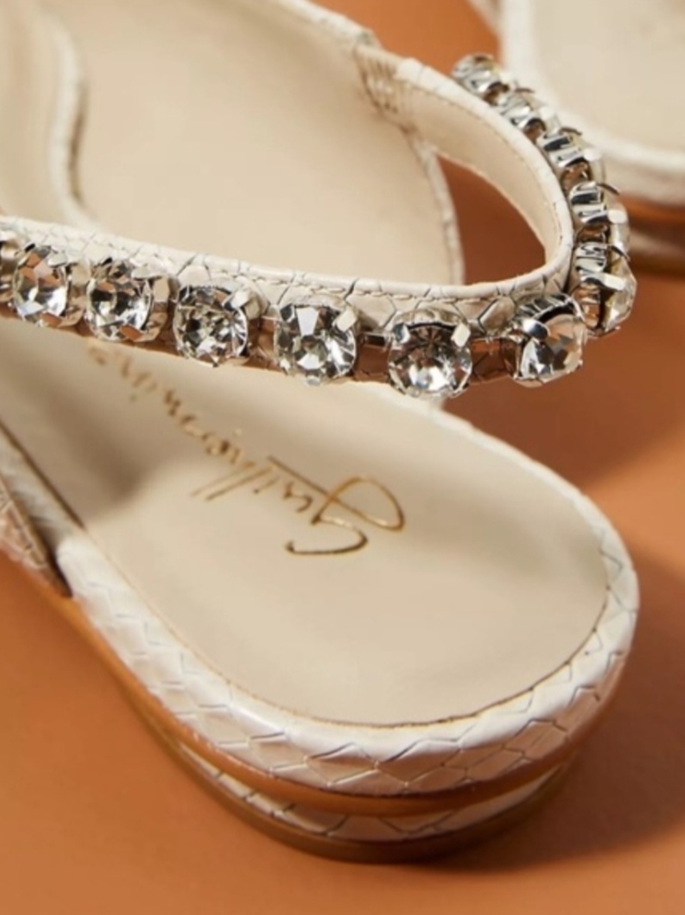 Guilhermina Anthropolgie Pointed Toe Embellished Slingback Flats - Picture 2 of 6